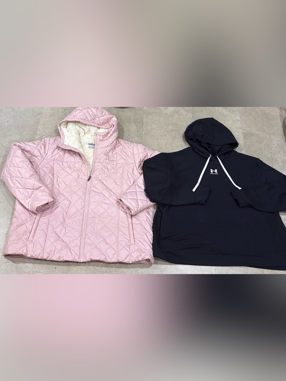 Womens COLUMBIA/UNDER ARMOUR Winter Coat & Hoodie Sweatshirt, sz 3X